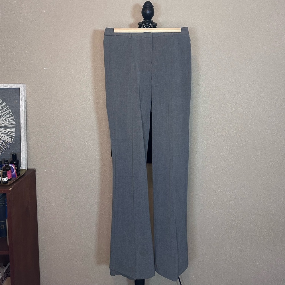 Tailored dark gray dress pant